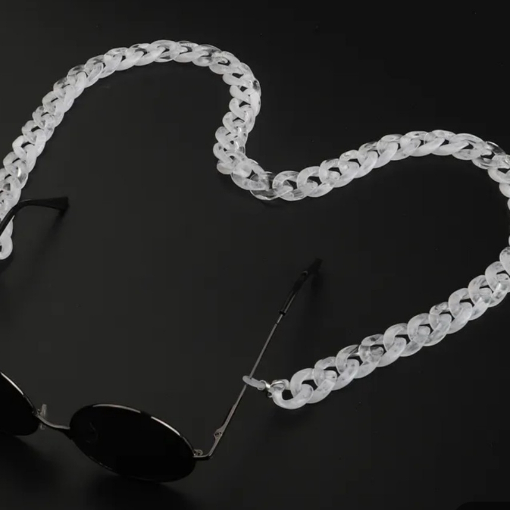 Clear Acrylic Eyeglass Chain Strap String Chunky Lanyard Neck Sunglasses…